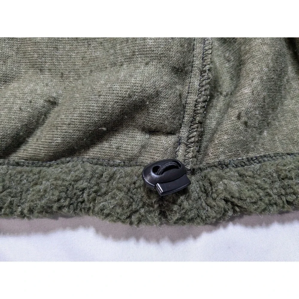 Black‎ Mountain Fleece Full Zip Mock Neck Green Jacket  - Men XL Made In USA - Picture 12 of 16